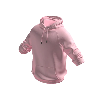 Pink Hoodie w/ Rolled Up Sleeves