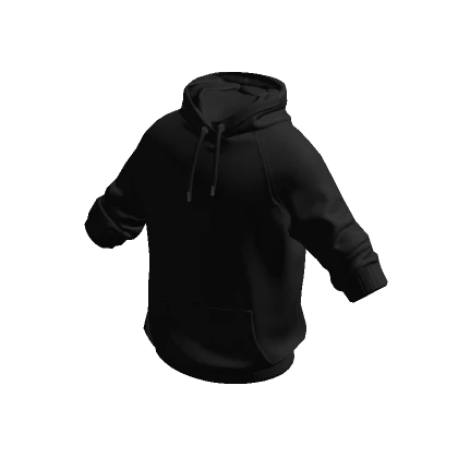 Black Hoodie w/ Rolled Up Sleeves