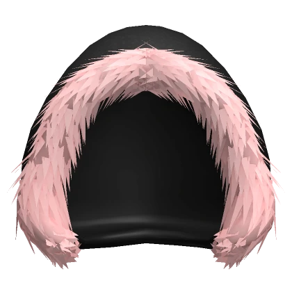 Pink Fur Lined Winter Hood 