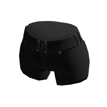 Simple Black Goth Shorts