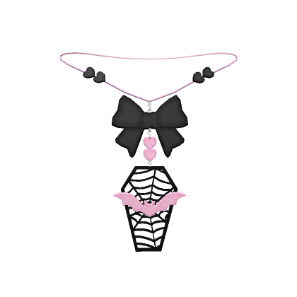 Coffin Bat Necklace Pastel Goth