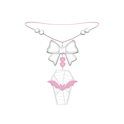 Coffin Bat Necklace Pastel Goth