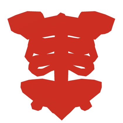 1.0 Glowing Red Skeleton Ribcage Cover