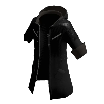 Black demon hunter trench coat