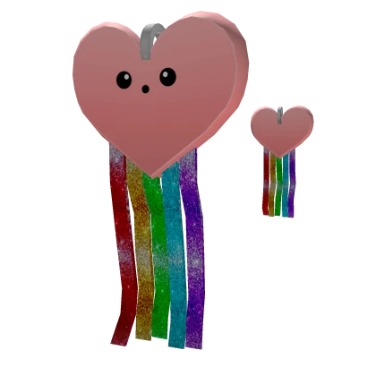 Rainbow Heart Earrings