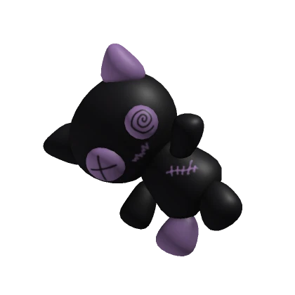 purple cat plushie (holdable)