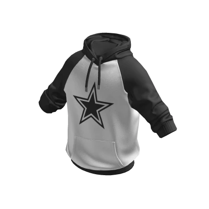 Star Hoodie w/ Rolled Up Sleeves