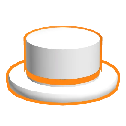 Orange Neon Bright Top Hat