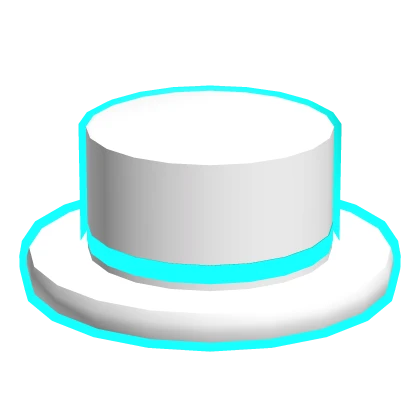 Cyan Neon Bright Top Hat
