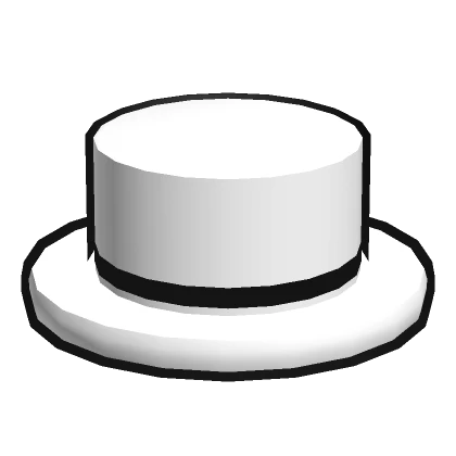 Cartoony White Top Hat