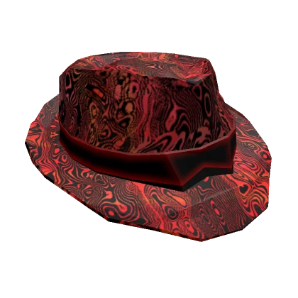 Red Damascus Fedora