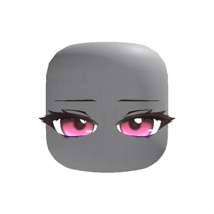 Cute Chibi Relaxed Stare Eyes - Pink