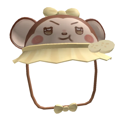 ˚ ๑ 🙈 cutesi kawaii monkey hat ⊹ 𝜗𝜚