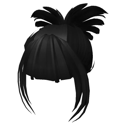 Heart Punk Ponytail Black