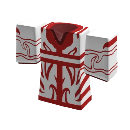 [1.0] Kimono robes in white and red