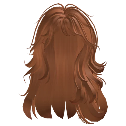 Gyrau Hime Ginger orange Wavy wolf cut hair 