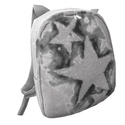 (1.0) Star Off Shoulder White Backpack