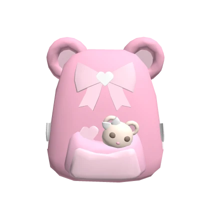 Pink Kawaii Bear Backpack