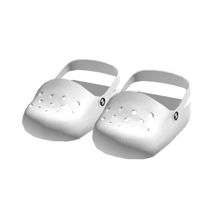 White Crocodilez Clogs