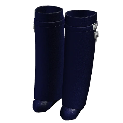 ☆ dark blue sparkly shark boots
