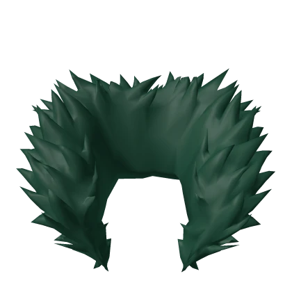 large dark green neck fur