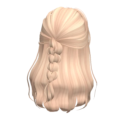 Wavy Braid Half Up Hair (Blonde)