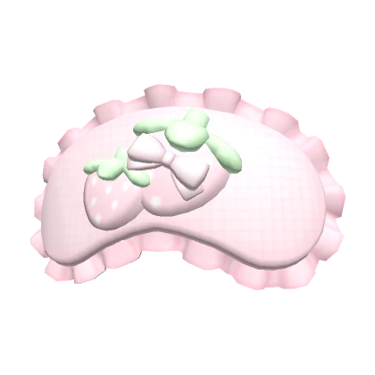 ♡ cutesy strawberry sleep mask v2