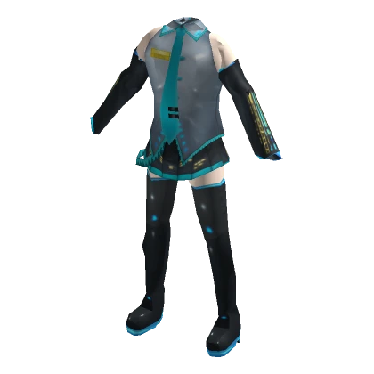 Miku Blue Anime Suit