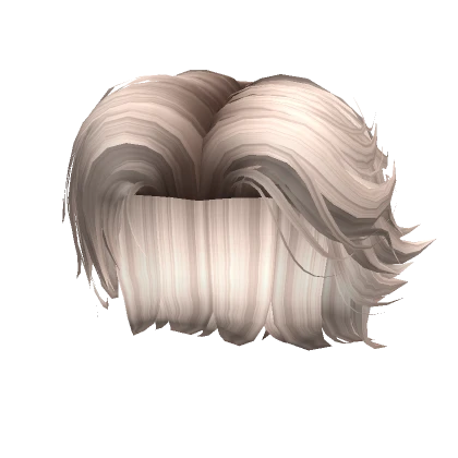 Styled Windswept Hair in Platinum Blonde