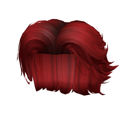 Styled Windswept Hair in Red