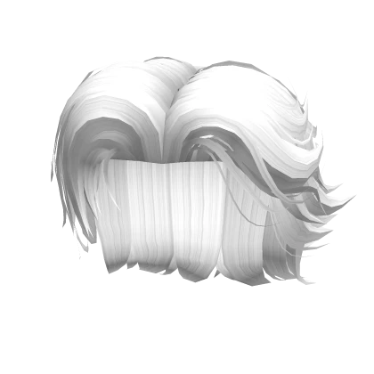 Styled Windswept Hair in White