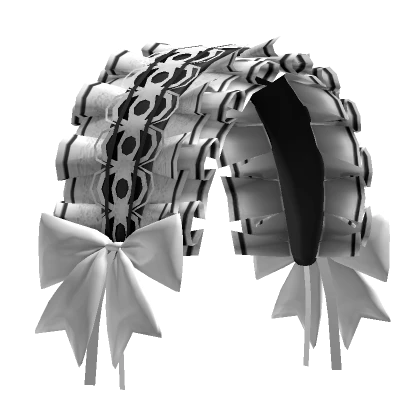 Doll Maid Bonnet Black/White