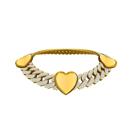 SG| Sadity Gold Heart Cuban Link