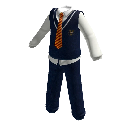 ✨ University high school vest tie uniform boy