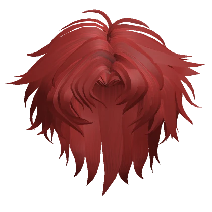 Spiky Anime Hair in Red