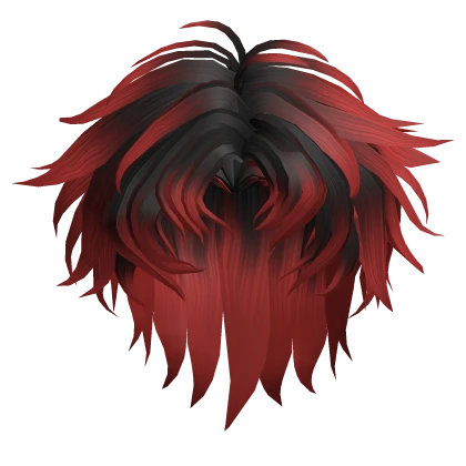 Spiky Anime Hair in Red&Black