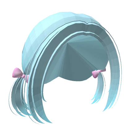 Soft Bow Mini Pigtails In Blue