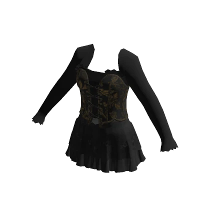 Black Cute Party Top