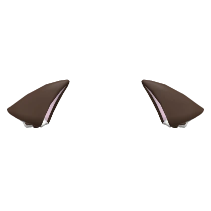 ♡ : brown droopy cat ears 