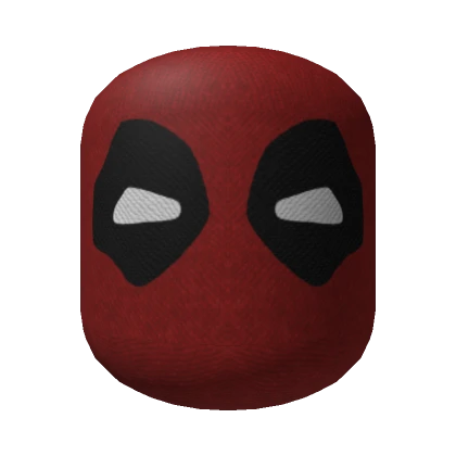 Deadpool Red and Black Mask Face