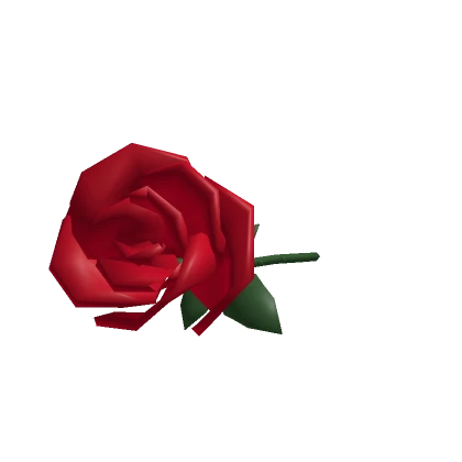 Handheld Single Red Rose