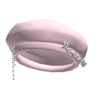 Baby Pink Chained Beret