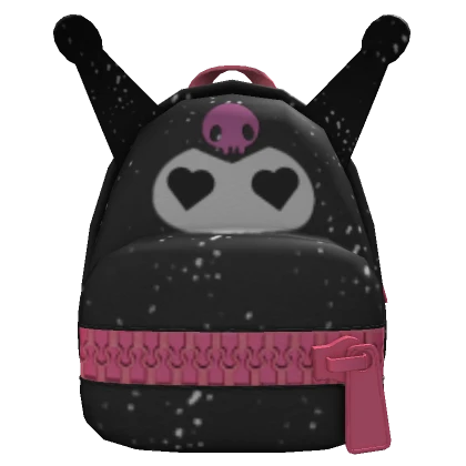 Emo Heart Goth Kitty Girls Backpack