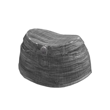 Y2K Denim Mini Skirt Light Grey