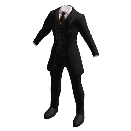 Black w/Buttons Bulky Suit