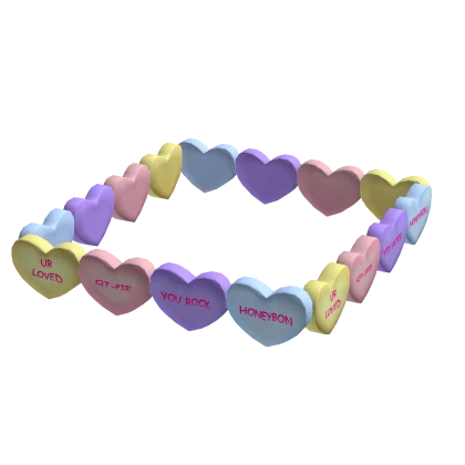 Valentines candy leg belt