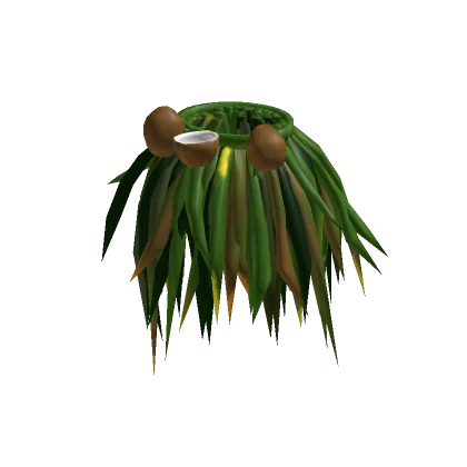 Green Hawaiian Grass Skirt