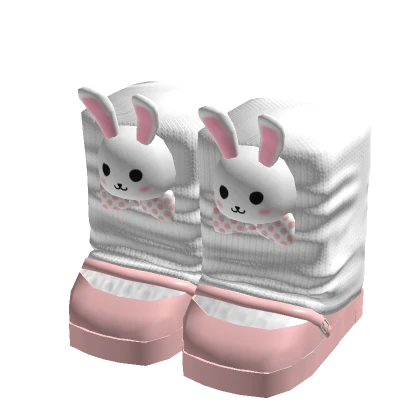 Easter Bunny Leg Warmer with Pink Doll Shoes 3.0