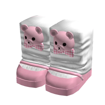 Pink Bear Leg Warmers with Doll Shoes 3.0