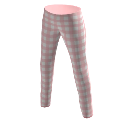 Baby Pink Gingham Pants